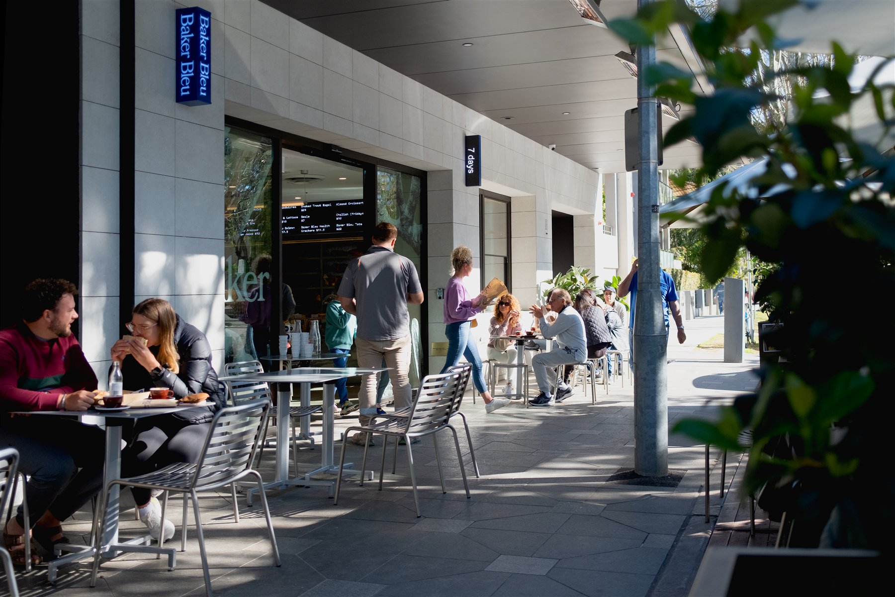 Baker Bleu bakery and café shopfront in Double Bay